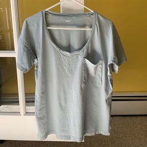 Old Navy blue scoop neck boyfriend tee